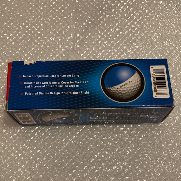 NWOT - TaylorMade Golf Co. - Noodle 3 Long & Soft Sleeve of Three (3) Golf Balls - Picture 5 of 8